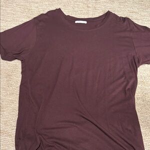 John Elliott Red Relaxed Short Sleeve Tee